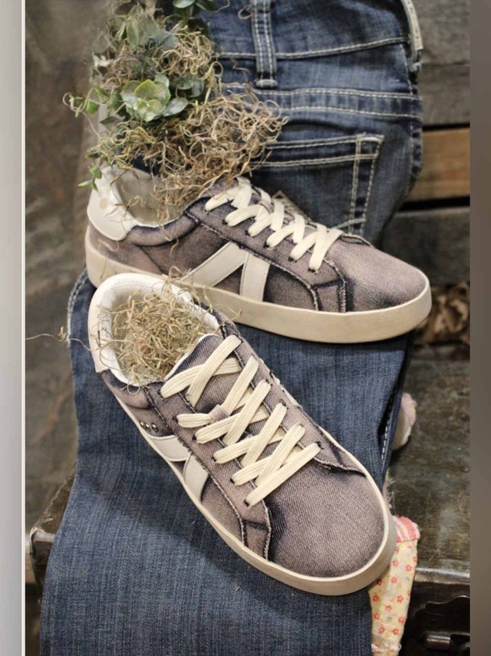 No Chaser in Washed Blue Denim by Corkys - Size 10